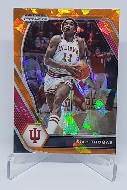 2021 Panini Prizm Draft Picks Orange Ice Isiah Thomas Indiana #36