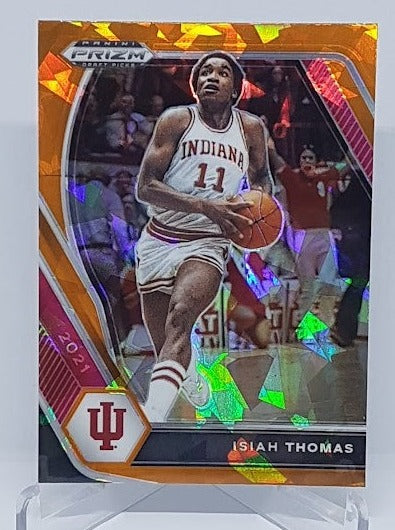 2021 Panini Prizm Draft Picks Orange Ice Isiah Thomas Indiana #36