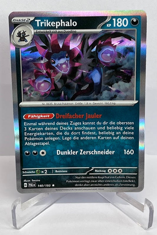 Pokemon Entwicklungen in Paldea Trikephalo 140/193 Reverse Holo Deutsch #99