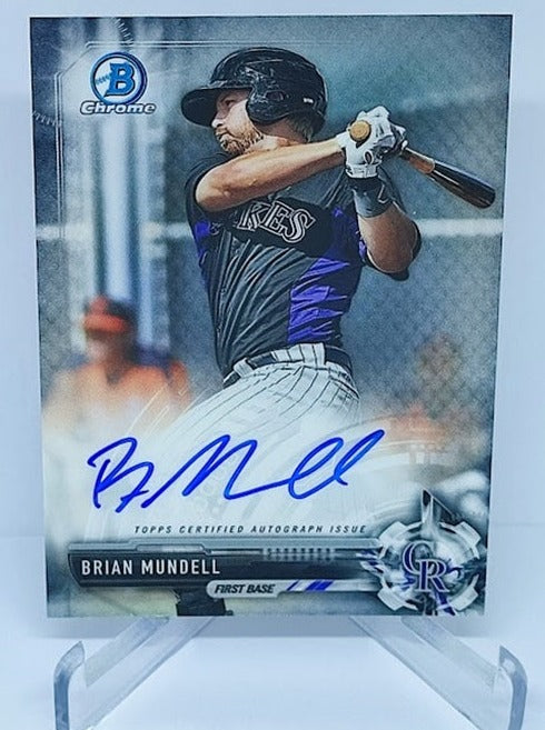 2017 Topps Bowman Chrome AU Brian Mundell Colorado