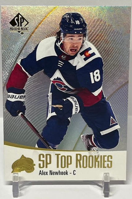 2021-22 Upper Deck SP Authentic Top Rookies Alex Newhook Colorado