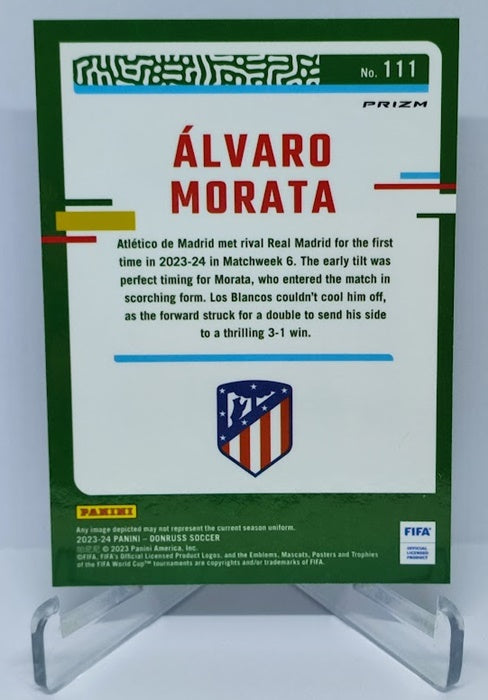2023-24 Panin Donruss Optic FIFA Prizm Alvaro Morata Madrid #111