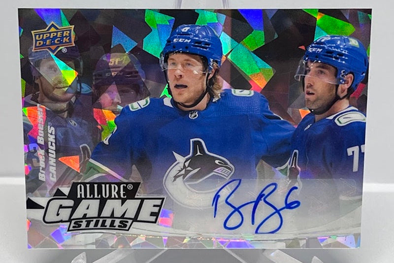 2022-23 Upper Deck Allure Game Stills Brock Boeser Vancouver Canucks