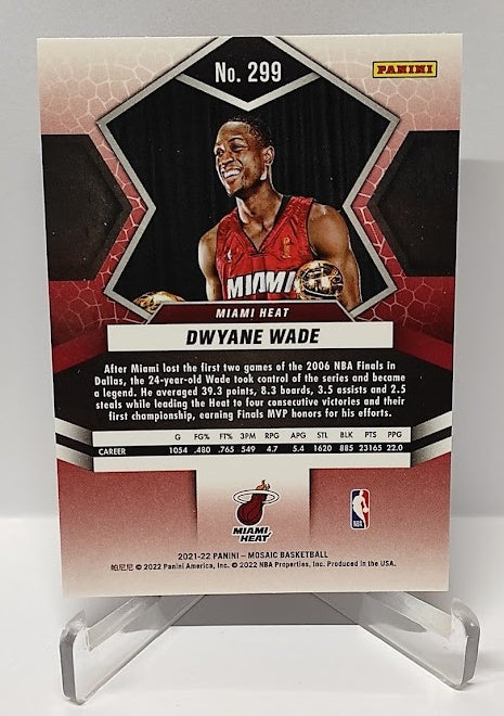 2021-22 Panini Mosaic Finals MVP Dwyane Wade Miami Heat #299