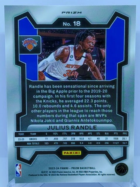 2023-24 Panini Prizm Pink Ice Prizm Julius Randle Knicks #18