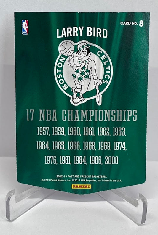 2012-13 Panini Past & Present Winning Touch Banners Larry Bird Celtics #8