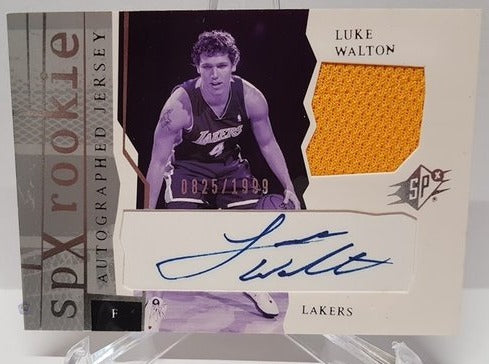 2003 Topps Spx Rookie Autographed Jersey Luke Walton Lakers 825/1999