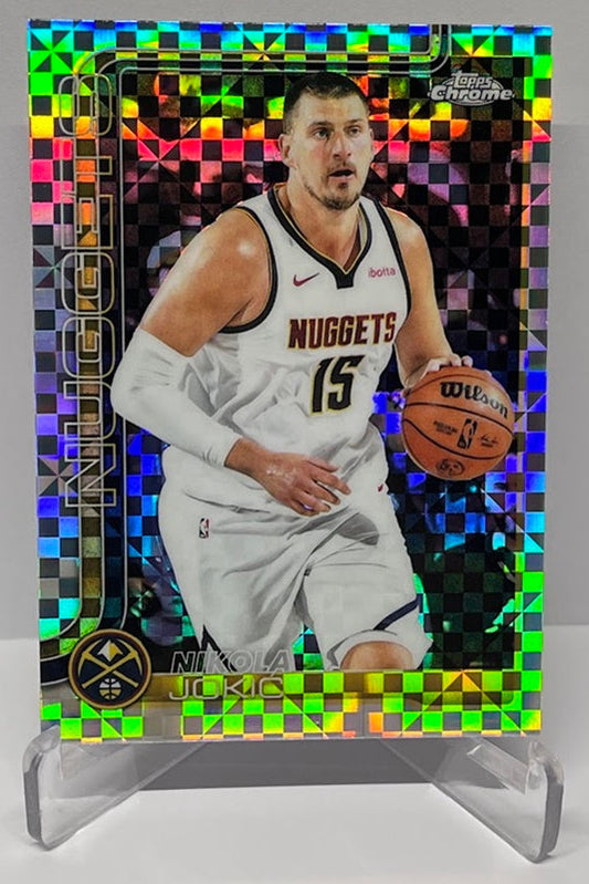 2025-26 Topps Chrome X-Fractor Nikola Jokic Denver Nuggets #25