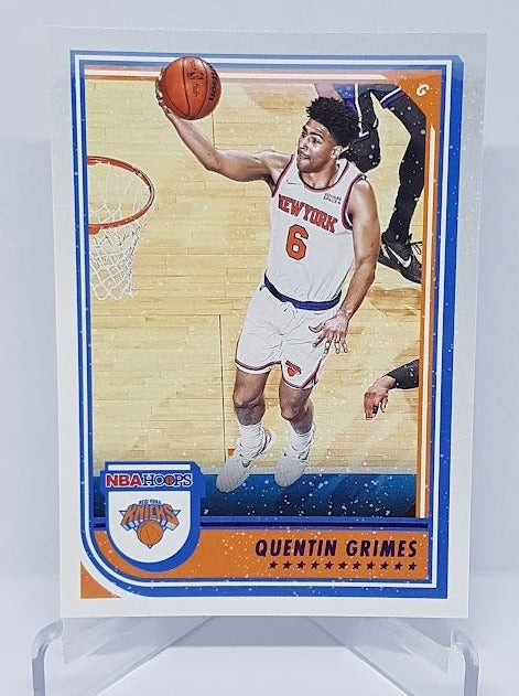 2022-23 Panini Hopps Winter Purple Quentin Grimes Knicks #23