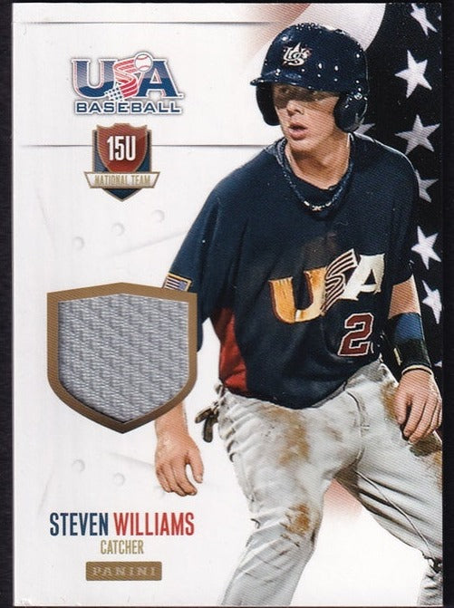 2014 Panini USA Baseball National Team Memorabilia Steven Williams 60/99 #62