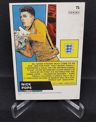 2021-22 Panini Donruss Soccer Net Marvels Nick Pope England #12