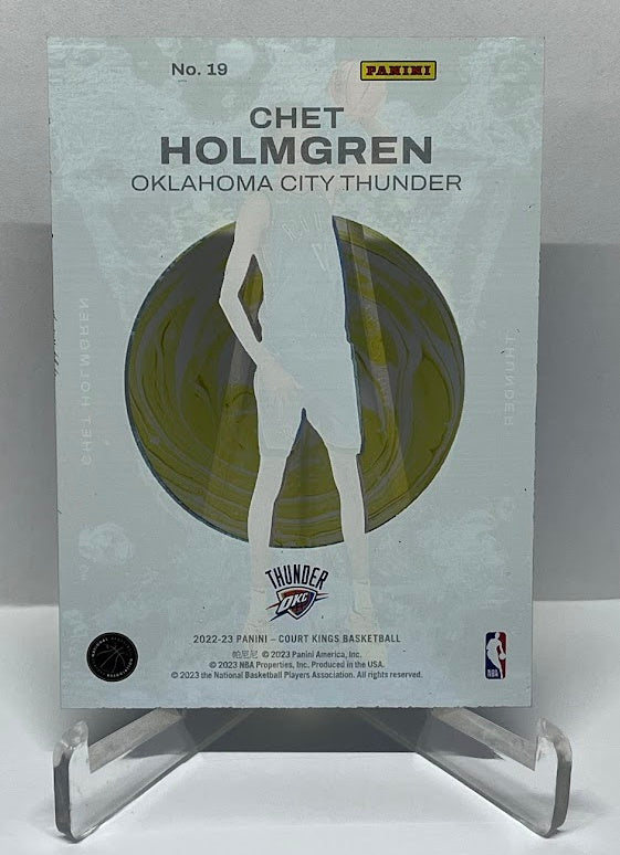 2022-23 Panini Court Kings RC Chet Holgren Oklahoma City Thunder #19