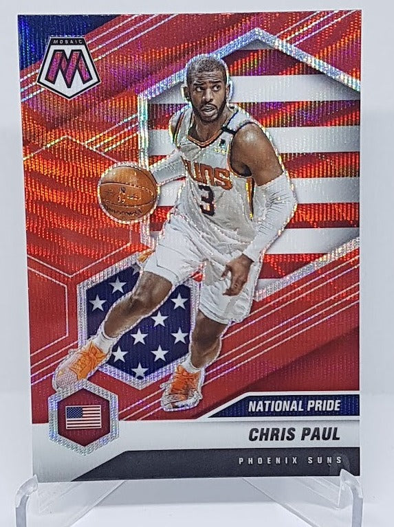 2020-21 Panini Mosaic TMall Red Prizm Chris Paul Suns #251