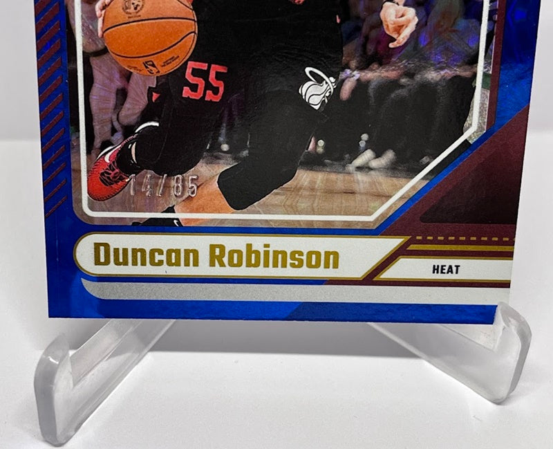 2024-25 Panin Donruss Blue Fireworks Duncan Robinson Miami 14/85 #196 *6