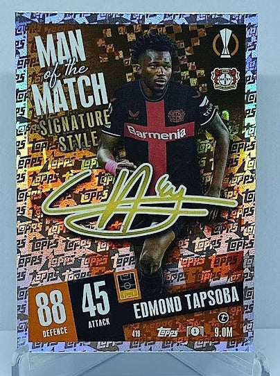 2023-24 Topps Match Attax Man of the Match Edmond Tapsoba Leverkusen