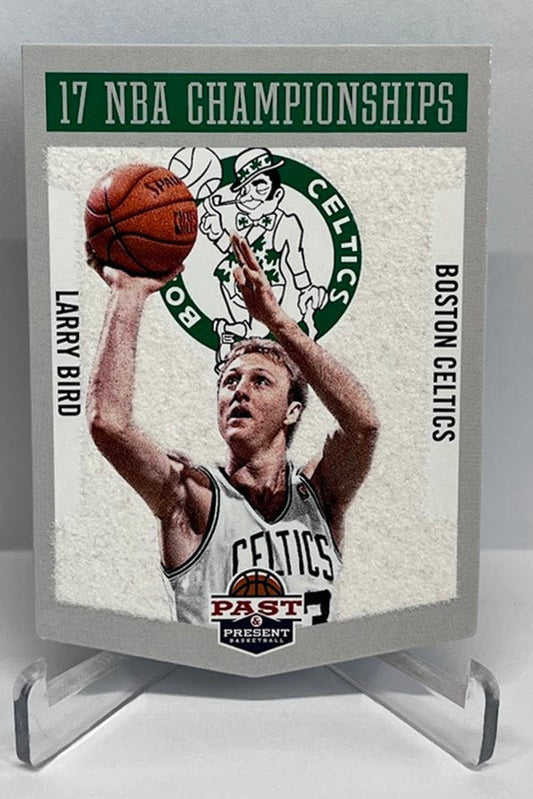 2012-13 Panini Past & Present Winning Touch Banners Larry Bird Celtics #8