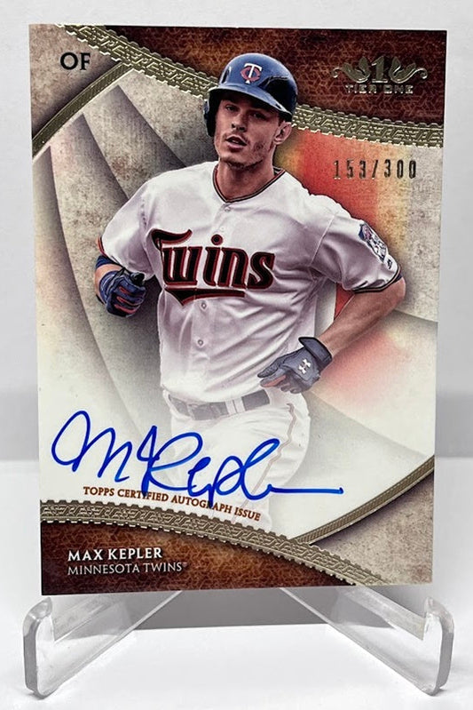 2017 Topps Tier One Break Out Autographs On Card Max Kepler 153/300