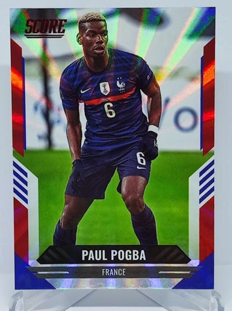 2021-22 Panini Score FIFA Red Laser Paul Pogba France #63