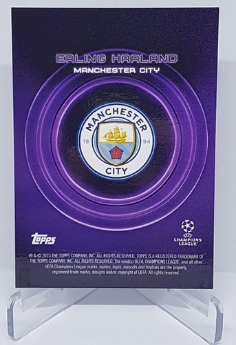 2022-23 Topps Showtime Champions League Erling Haaland Manchester City 19/25