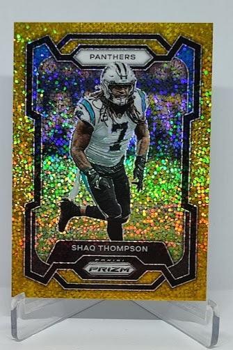 2023 Panini Prizm Gold Sparkle Prizm Shaq Thompson Panthers 12/24 #45