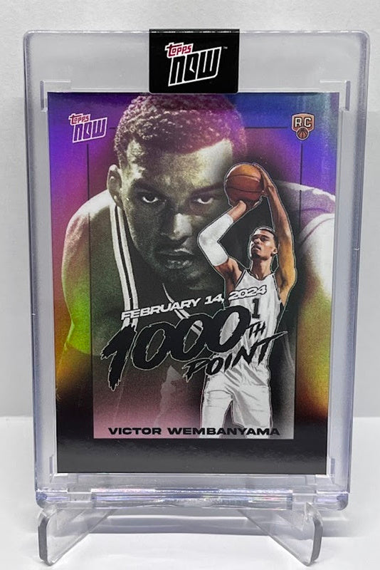 2023-24 Topps Now 1000th Point RC Victor Wembanyama VW-1