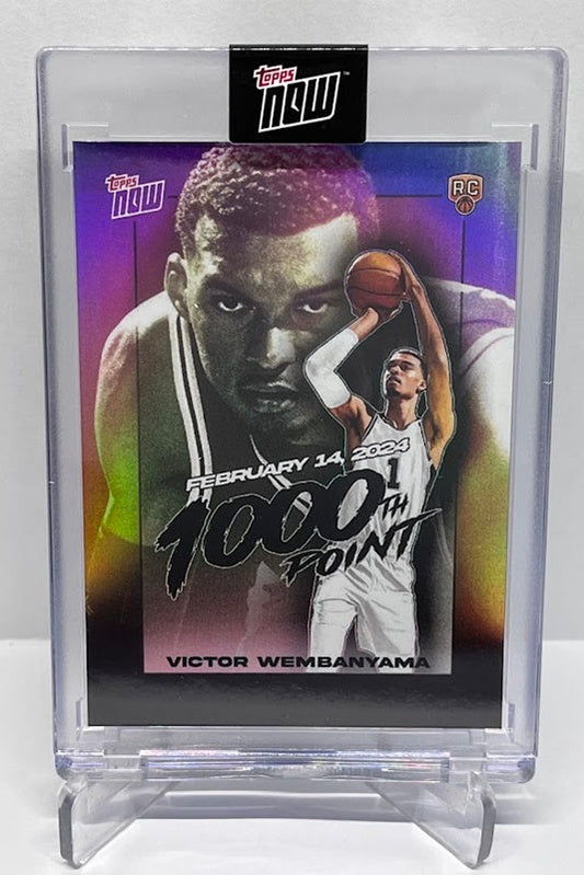 2023-24 Topps Now 1000th Point RC Victor Wembanyama VW-1