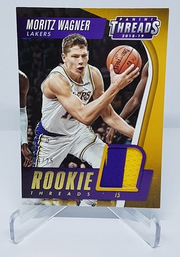 2018-19 Panini Threads Patch RC Moritz Wagner Lakers 09/25