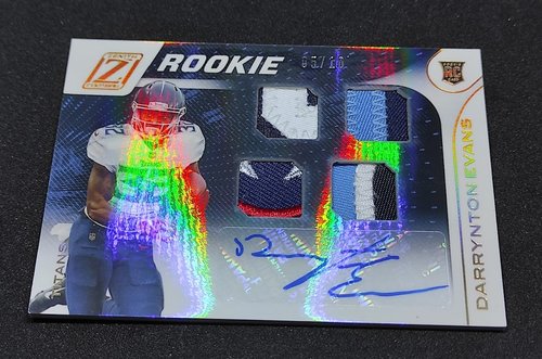 2020 Panini Zenith RPA RC Darrynton Evans Titans 05/10 #115