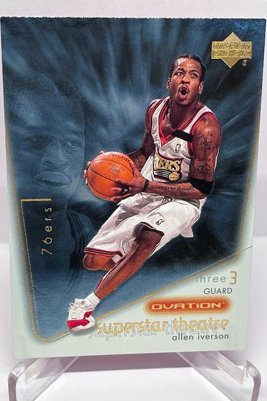 2000 Upper Deck Ovation Superstar Theatre Allen Iverson 76ers #10