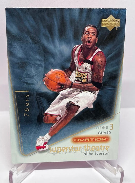 2000 Upper Deck Ovation Superstar Theatre Allen Iverson 76ers #10