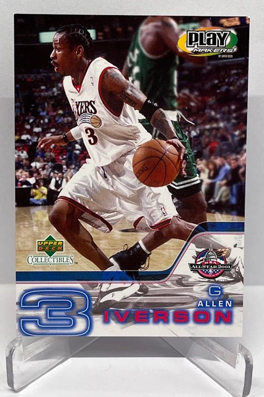 2001 Upper Deck Play Makers All-Star Allen Iverson 76ers #1