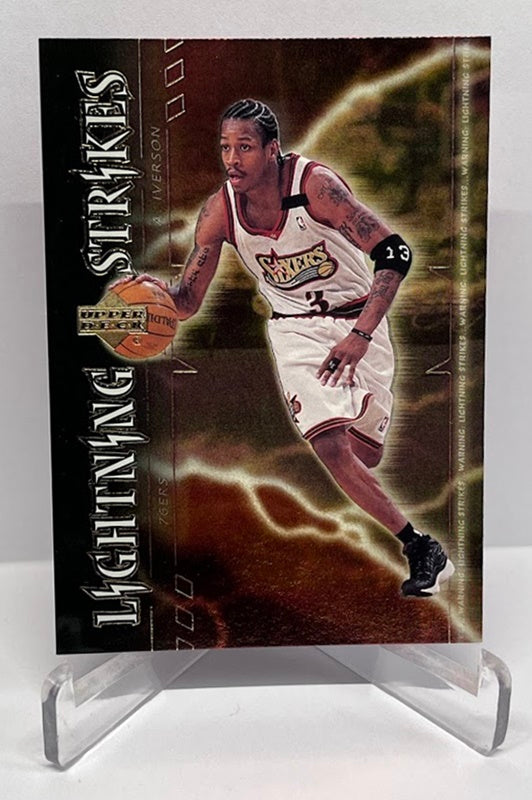 2000 Upper Deck Lightning Strikes Allen Iverson Philadelphia 76ers #1