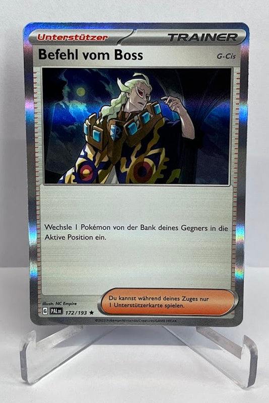 Pokemon Entwicklungen in Paldea Befehl vom Boss 172/193 Holo Deutsch #99
