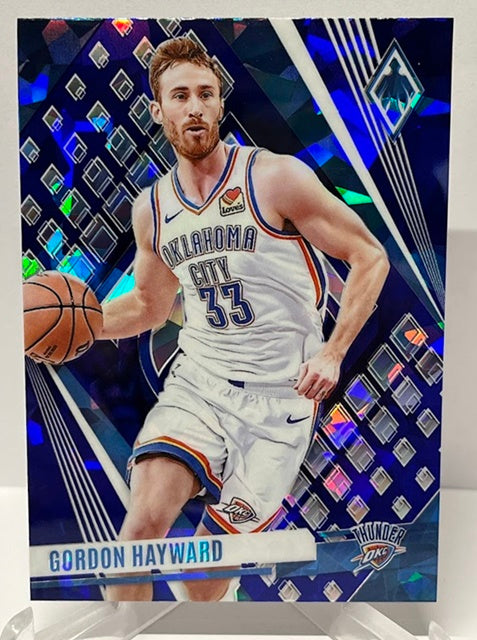 2023-24 Panini Phoenix Blue Cracked Ice Gordon Hayward OKC #15