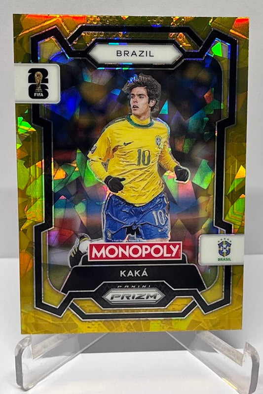 2026 Panini Monopoly Prizm FIFA World Cup Gold Cracked Ice Kaka #19