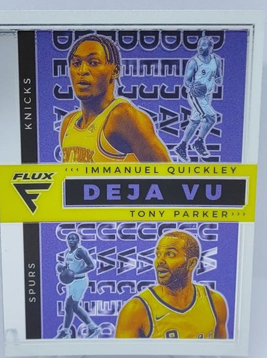 2020-21 Panini Flux Deja Vu Immanuel Quickley Tony Parker #27