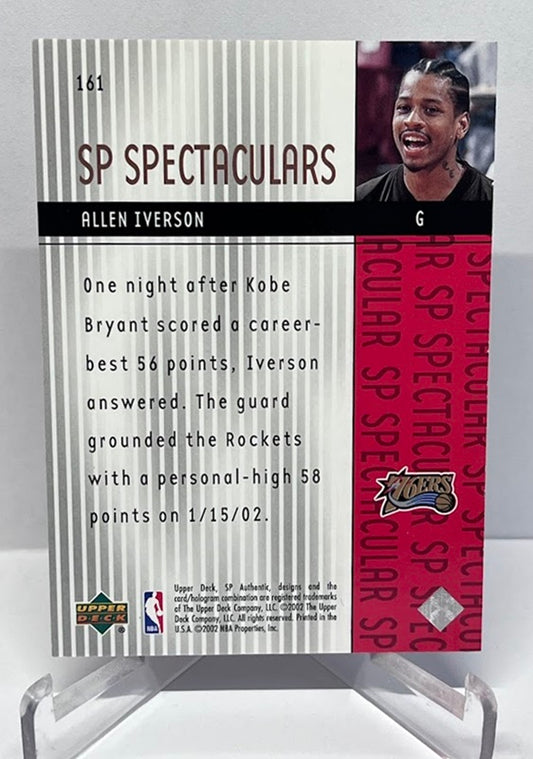 2002 Upper Deck SP Spectaculars Allen Iverson 76ers 0047/1000 #161