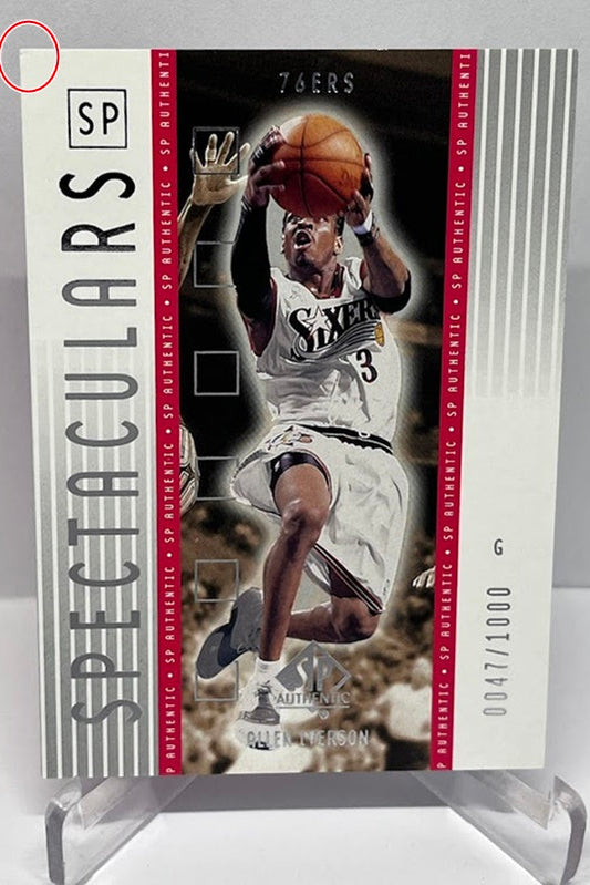 2002 Upper Deck SP Spectaculars Allen Iverson 76ers 0047/1000 #161