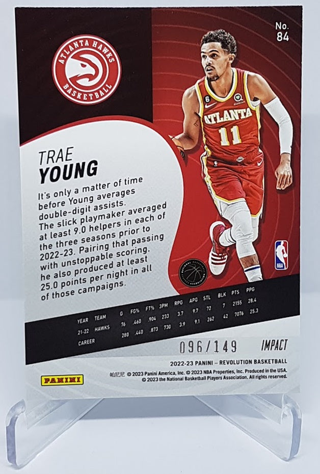 2022-23 Panini Revolution Impact Trae Young Atlanta Hawks 096/149 #64