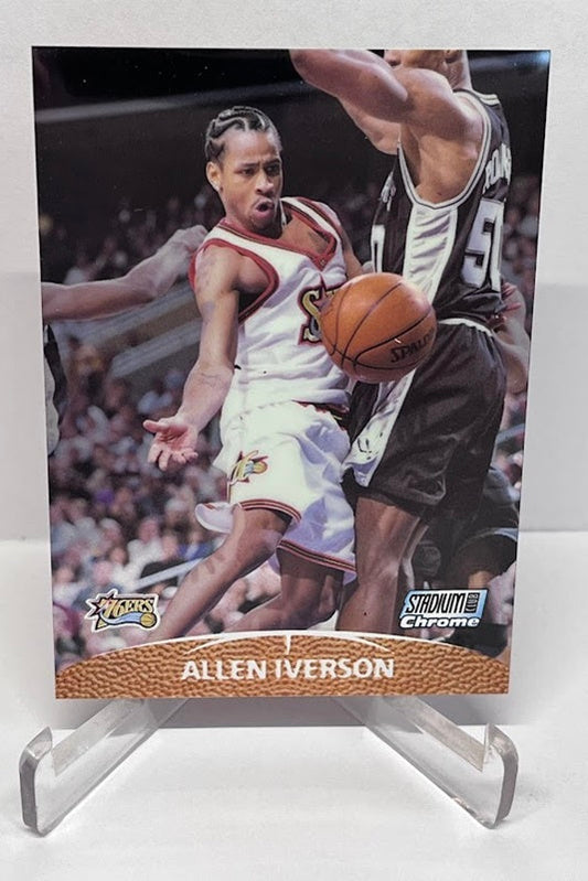 2000 Topps Chrome Stadium Club Allen Iverson 76ers #SCC4
