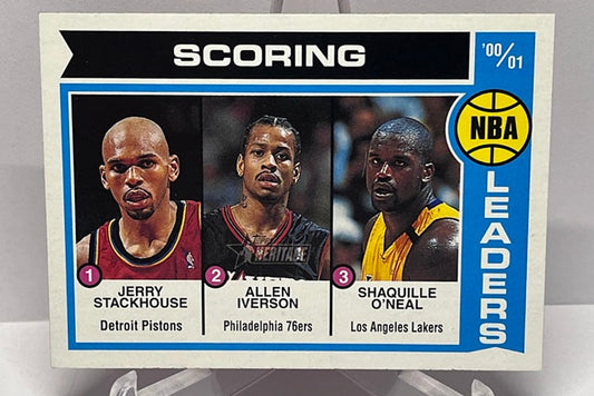 2002 Topps Scoring Leaders Stackhouse Iverson O'Neal #144