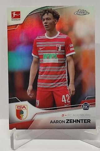 2022-23 Topps Chrome Refractor RC Aaron Zehntner Augsburg #5