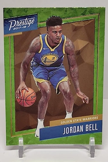 2017-18 Panini Prestige Micro Etch Jordan Bell Warriors #36