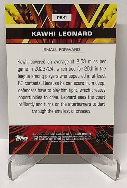 2024 Topps Chrome Power Boosters Kawhi Leonard Clippers