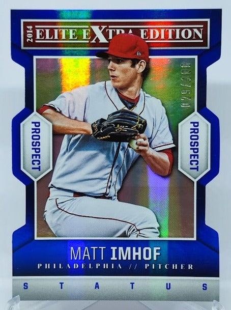 2014 Panini Elite Extra Edition Status Matt Imhof Philadelphia 029/100