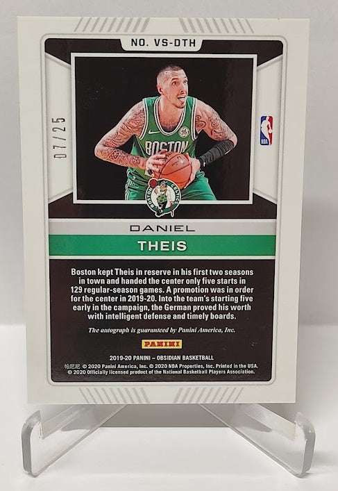 2019-20 Panini Obsidian Volcanic Signatures Daniel Theis Boston 07/25