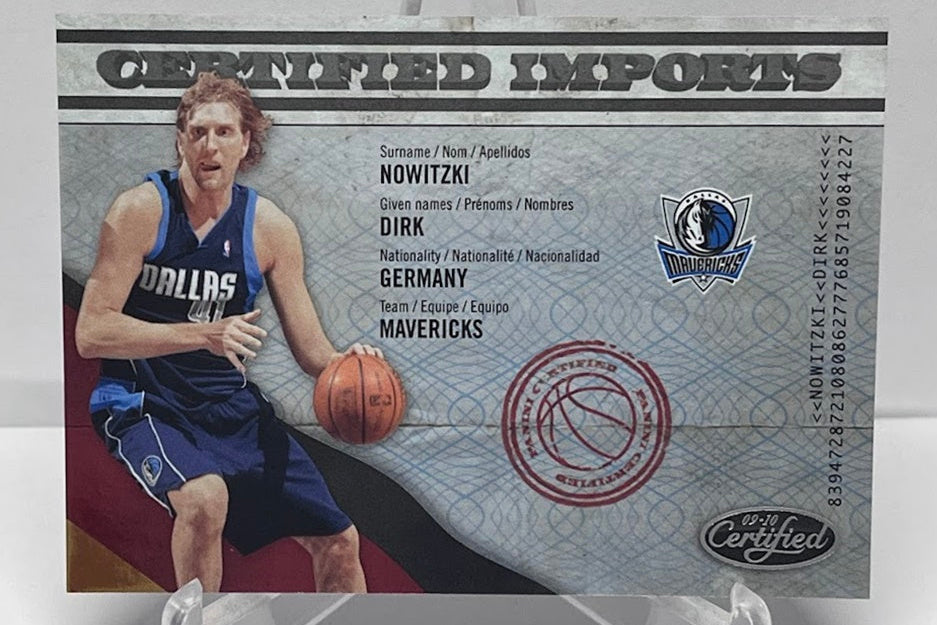 2009-10 Panini Certified Certified Imports Dirk Nowitzki Mavericks 200/500