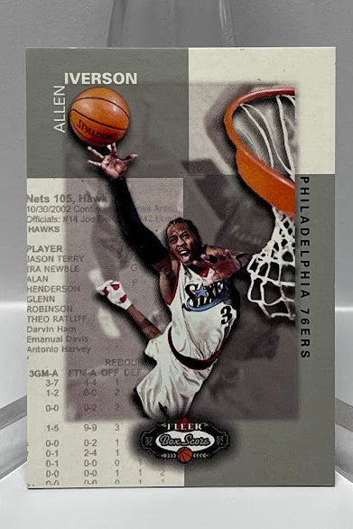 2002-03 Fleer Box Score Mini Card Allen Iverson Philadelphia 76ers #21
