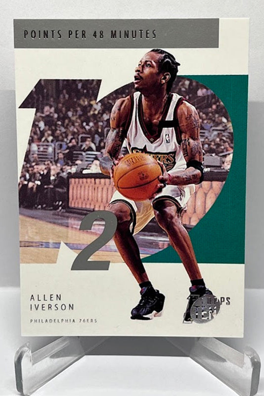 2002 Topps Ten Points Per 48 Minutes Silver Allen Iverson 76ers #12