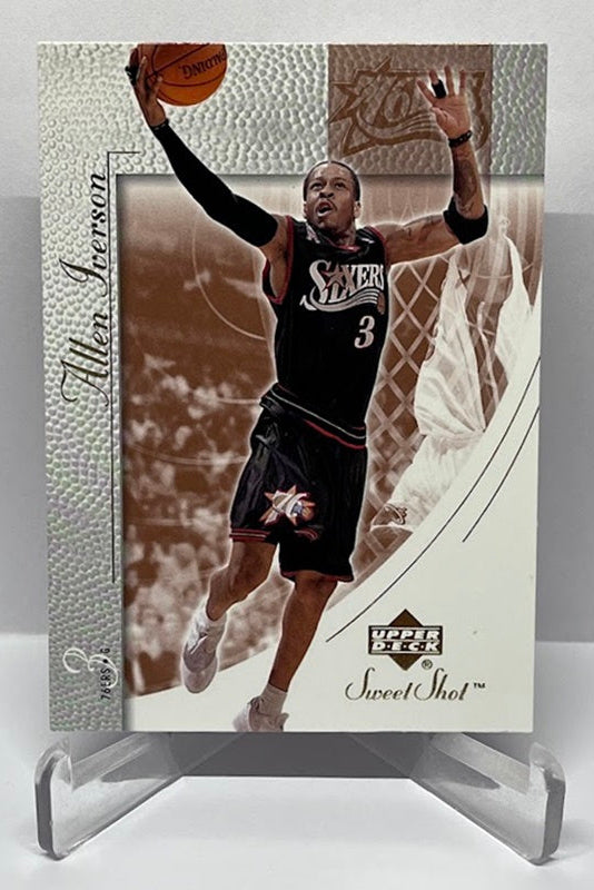 2002 Upper Deck Sweet Shot Allen Iverson Philadelphia 76ers #62